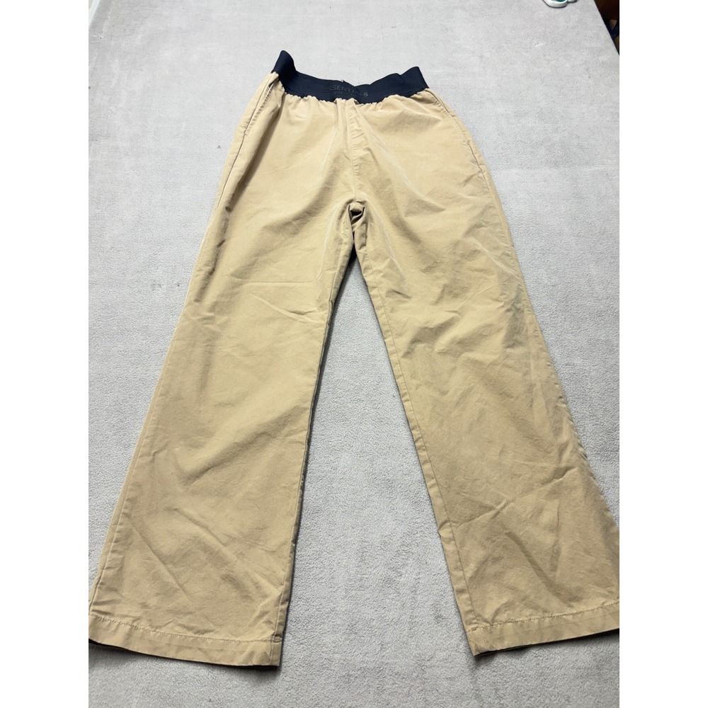 Fear of God Essentials Tan Wide Leg Logo Waistband Trousers XXS Khaki Pants